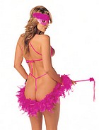Lingerie costume in hot pink design